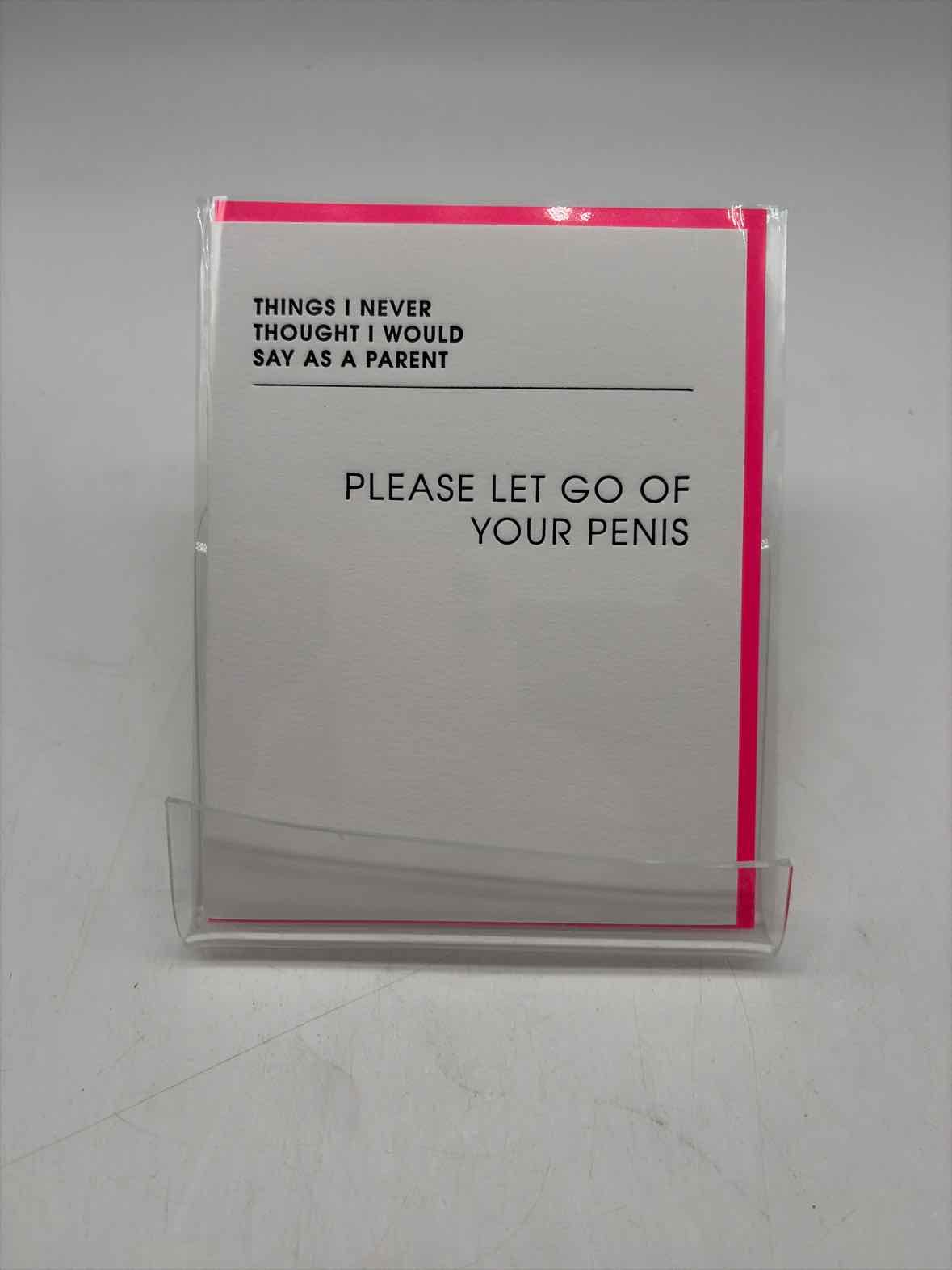 Please Let Go Parent Greeting Card | True Fashionistas.