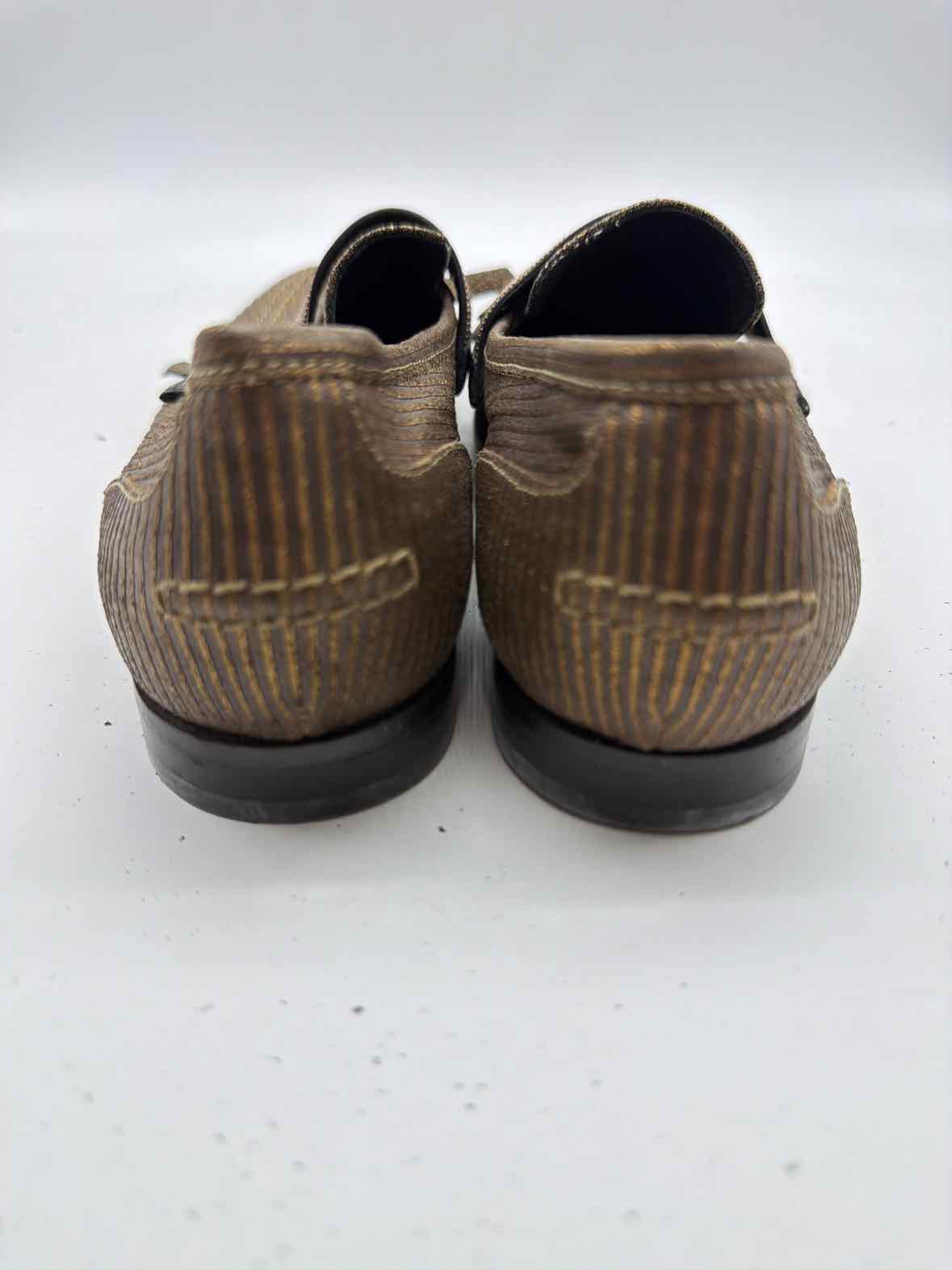 Pre-Owned Brunello Cucinelli Gold Size 37.5 Slip On Flats | True Fashionistas.