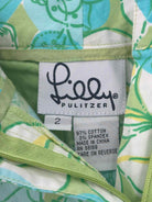 Pre-Owned Lilly Pulitzer Blue Size 2 Vintage Printed Pants | True Fashionistas.