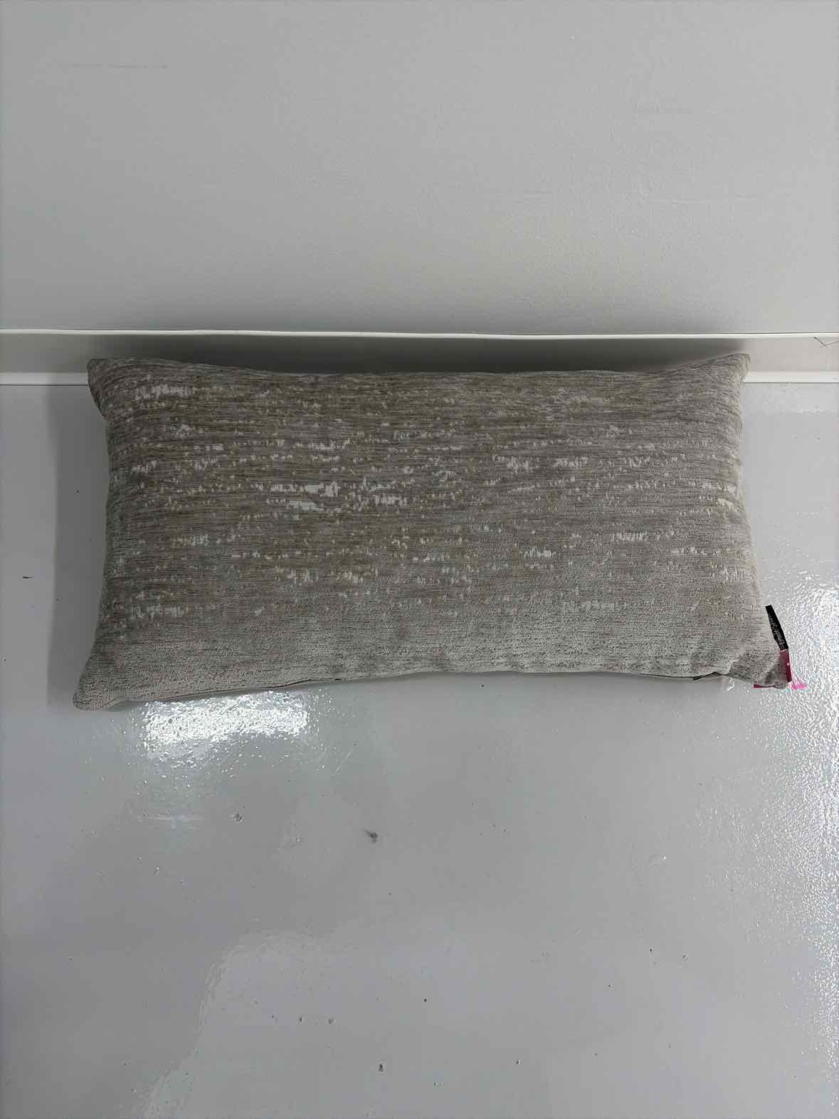 Dwell Studio Grey Fabric Pillow | True Fashionistas.