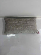 Dwell Studio Grey Fabric Pillow | True Fashionistas.