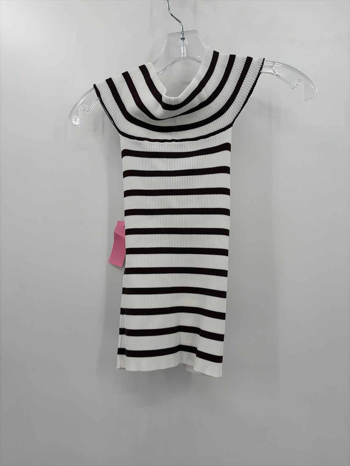 COMMENSE White Size Small Stripe Tank Top | True Fashionistas.