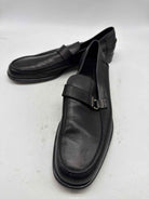 Pre-Owned Salvatore Ferragamo Black 9.5 Slip On Men's Dress Shoes | True Fashionistas.