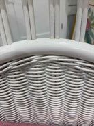 White Wicker Chair With Pink Cushions | True Fashionistas.