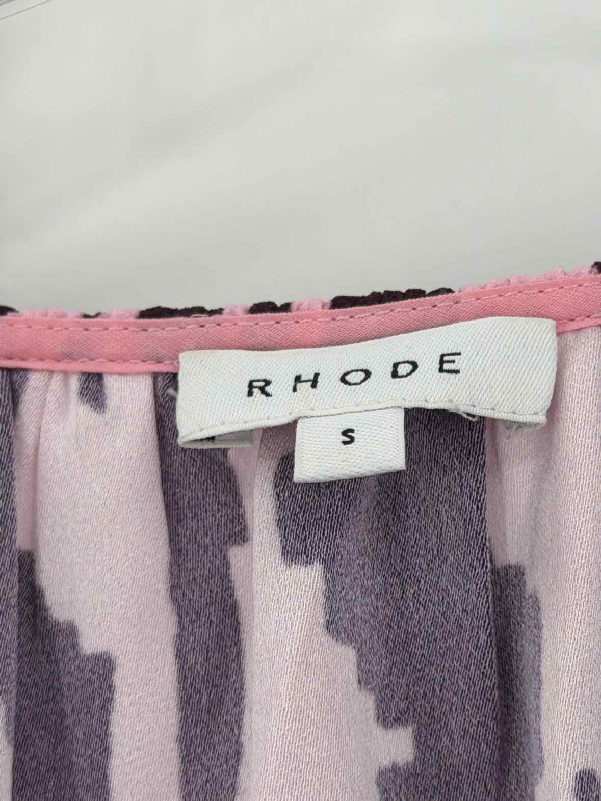 Pre-Owned Rhode Purple Size Small Short Short Sleeve Dress | True Fashionistas.