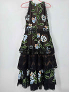 Pre-Owned Bronx & Banco Black Size XL Cocktail Midi Evening Gown | True Fashionistas.