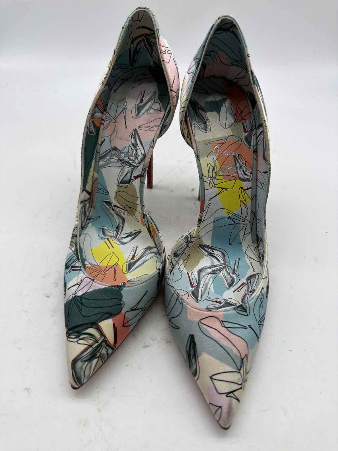 Pre-Owned Christian Louboutin Blue Size 38 D'orsay Heels | True Fashionistas.