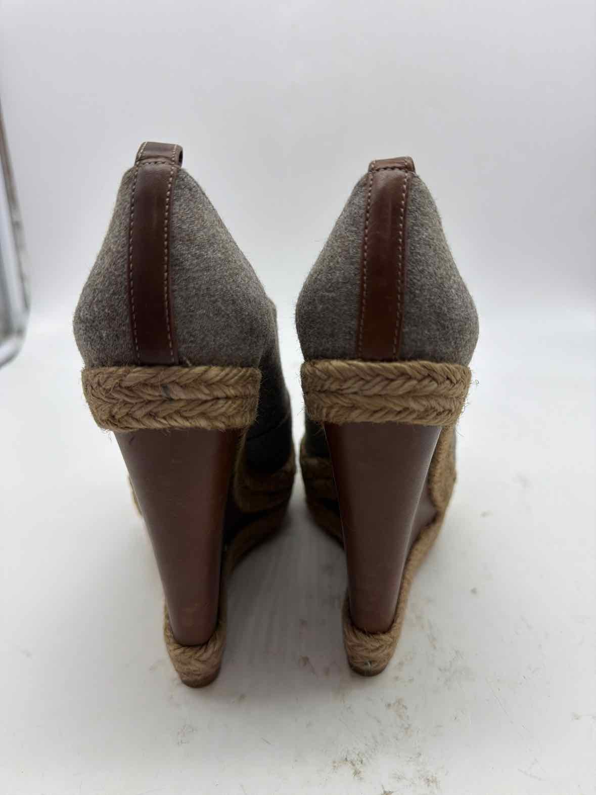 Pre-Owned Christian Louboutin Grey Size 6 Wedge Heels | True Fashionistas.