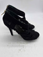 Pre-Owned Tory Burch Black Size 7 Caged Heels | True Fashionistas.