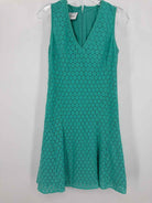 Pre-Owned Akris Punto Green Size 43 Short Sleeveless Dress | True Fashionistas.