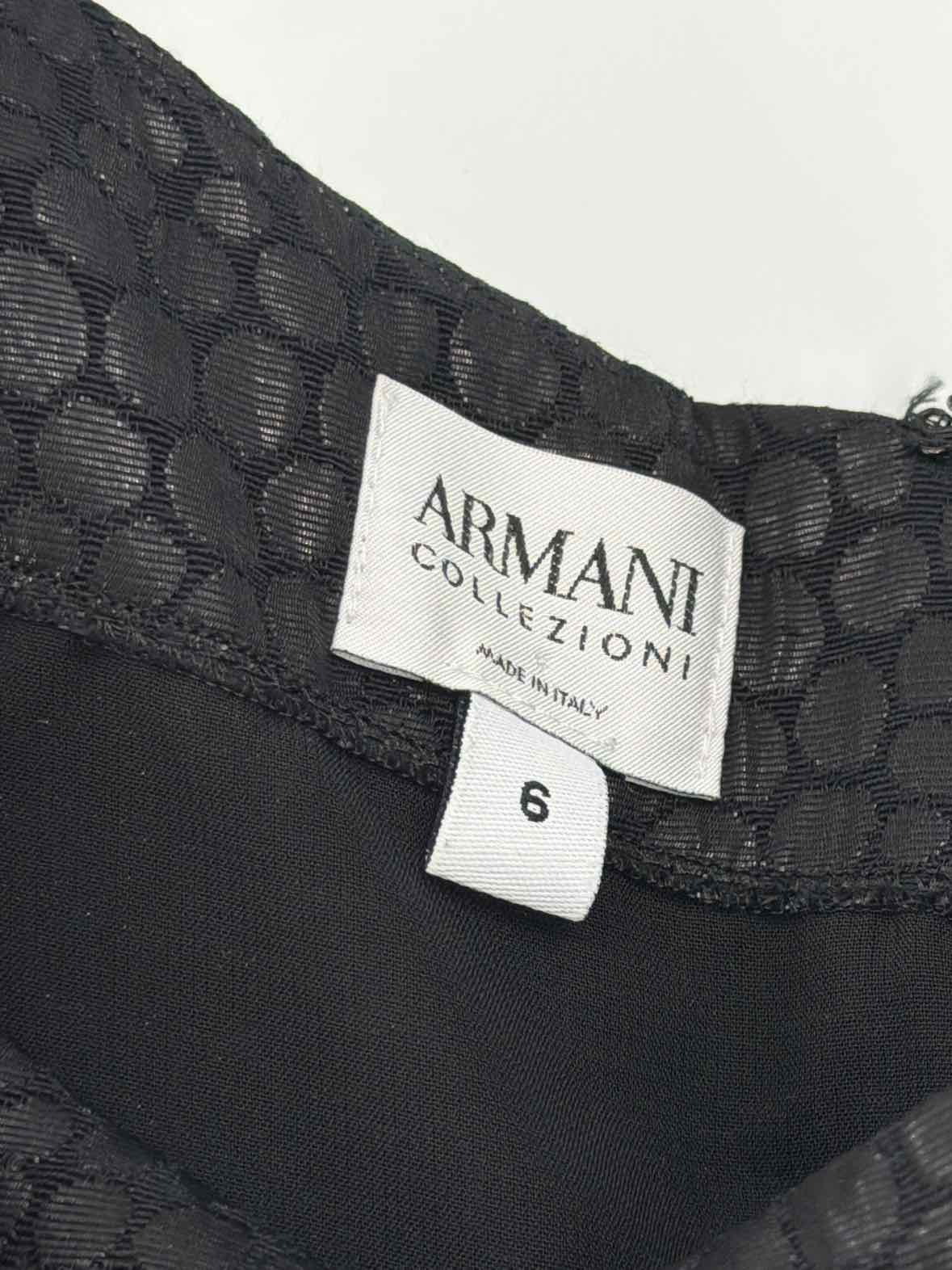 Pre-Owned Armani Collezioni Black Size 6 Short Sleeveless Dress | True Fashionistas.