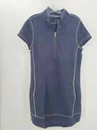 Tommy Bahama Navy Size Medium Knee Length Short Sleeve Dress | True Fashionistas.
