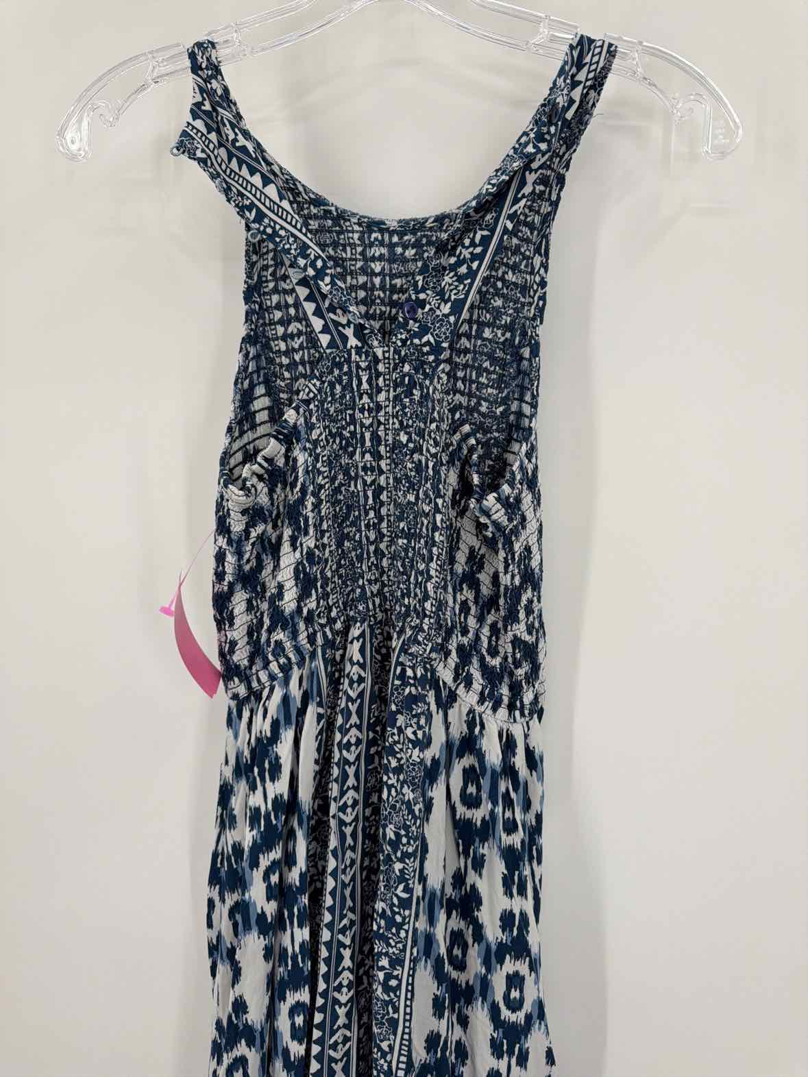 Pre-Owned Japna Navy Size Medium Long Sleeveless Dress | True Fashionistas.