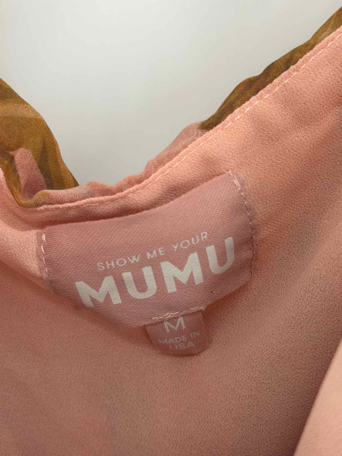 Pre-Owned Show Me Your Mumu Orange Size Medium Long Long Sleeve Dress | True Fashionistas.