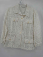 Pre-Owned Erin London White Size Large Button Jacket | True Fashionistas.