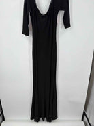 Pre-Owned Norma Kamali Black Size Large Long Evening Gown | True Fashionistas.