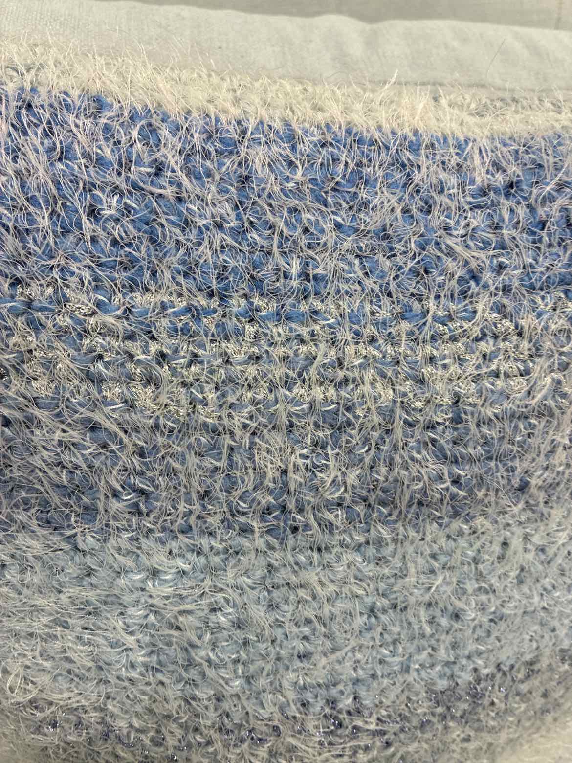 Blue & Cream Stripe Pillow | True Fashionistas.