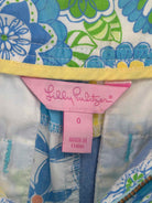 Pre-Owned Lilly Pulitzer Blue Size 0 Printed Shorts | True Fashionistas.