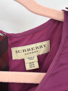 Pre-Owned Burberry Purple Size 8 Short Short Sleeve Dress | True Fashionistas.