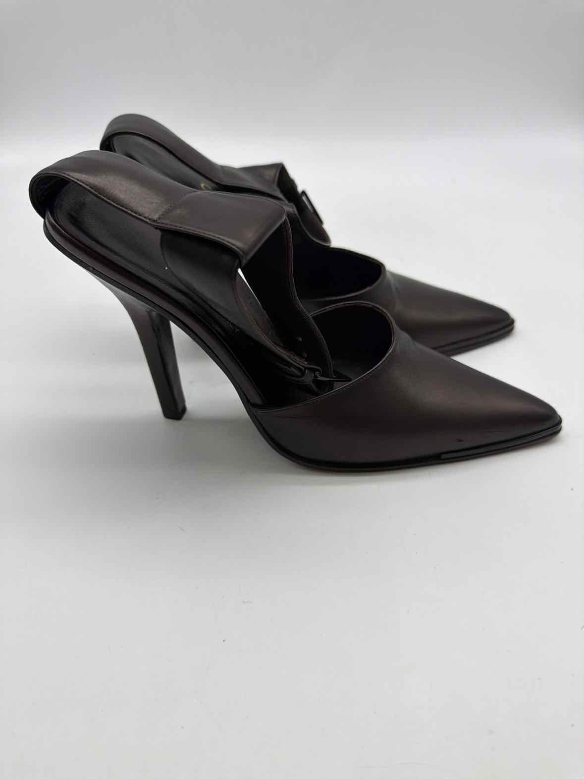 Pre-Owned Gucci Brown Size 5.5 Ankle Strap Heels | True Fashionistas.