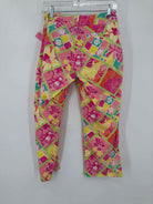 Pre-Owned Lilly Pulitzer Pink Size 2 Vintage Printed Pants | True Fashionistas.