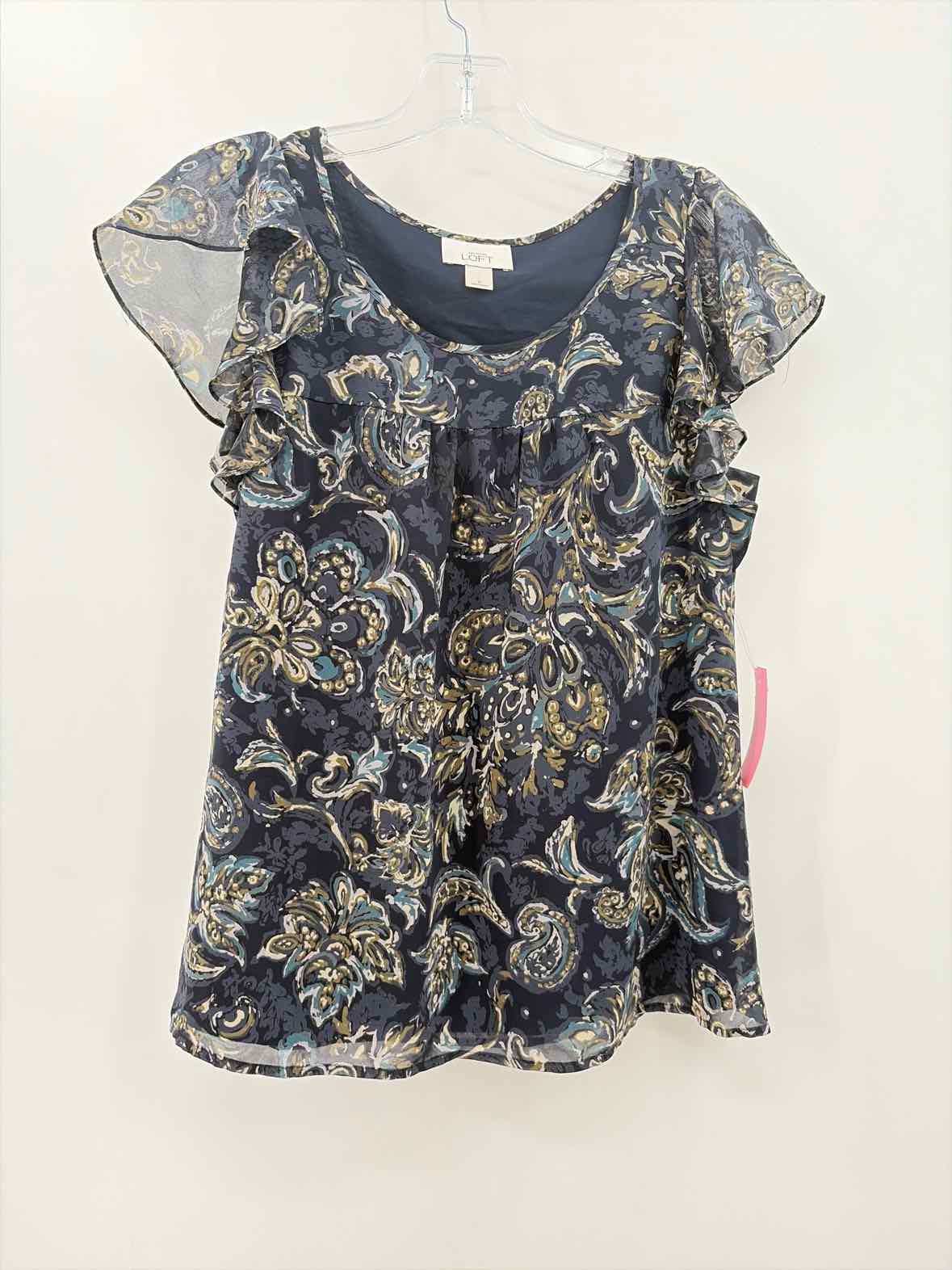 Loft Navy Size Small Blouse | True Fashionistas.