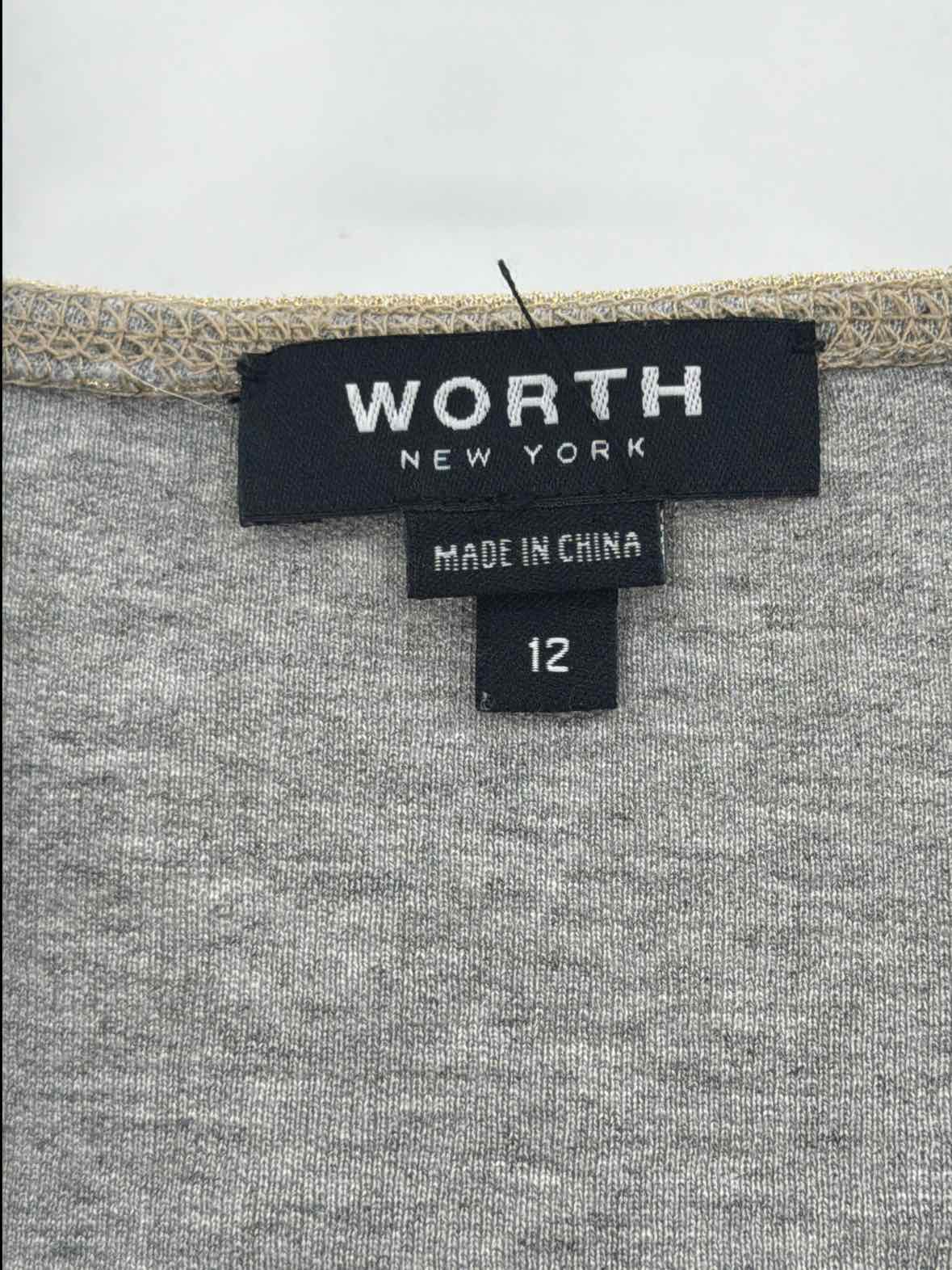 Pre-Owned Worth Gold Size 12 Knit Short Sleeveless Dress | True Fashionistas.