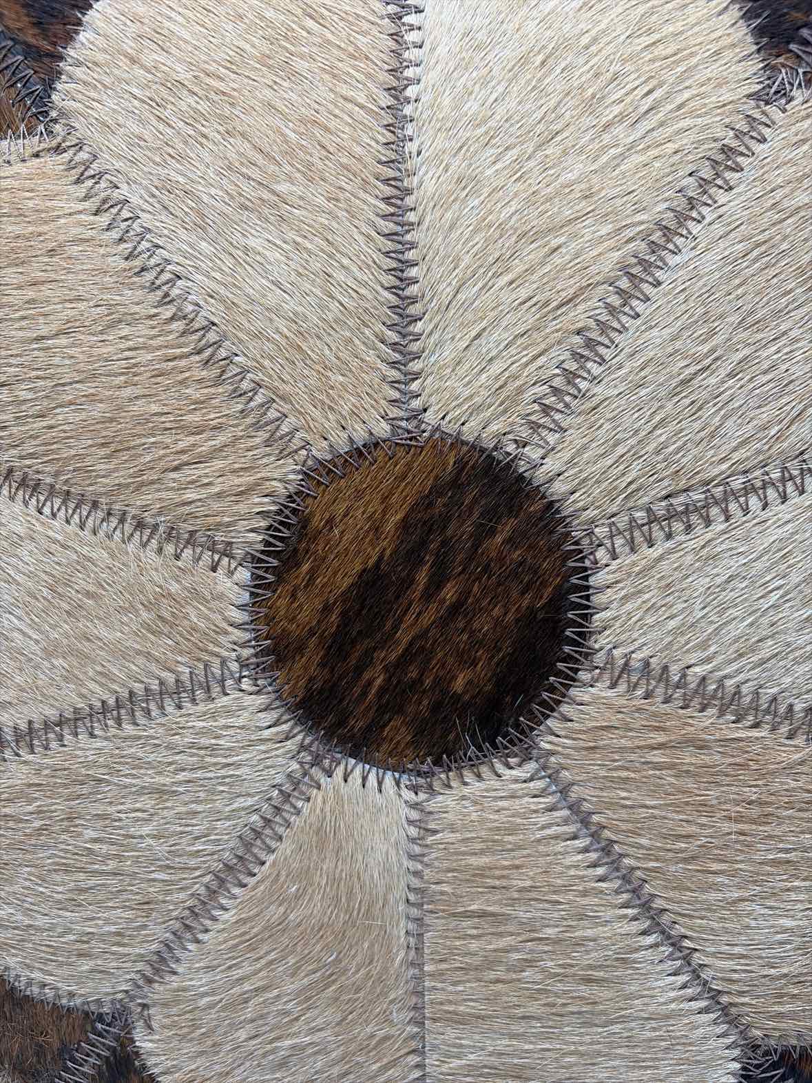 Brown & Black Faux Fur & Leather Pillow | True Fashionistas.