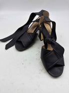 Pre-Owned Marion Parke Black Size 6.5 Strappy Heels | True Fashionistas.