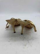 Pre-Owned Prada Gold Size 5.5 Strappy Heels | True Fashionistas.
