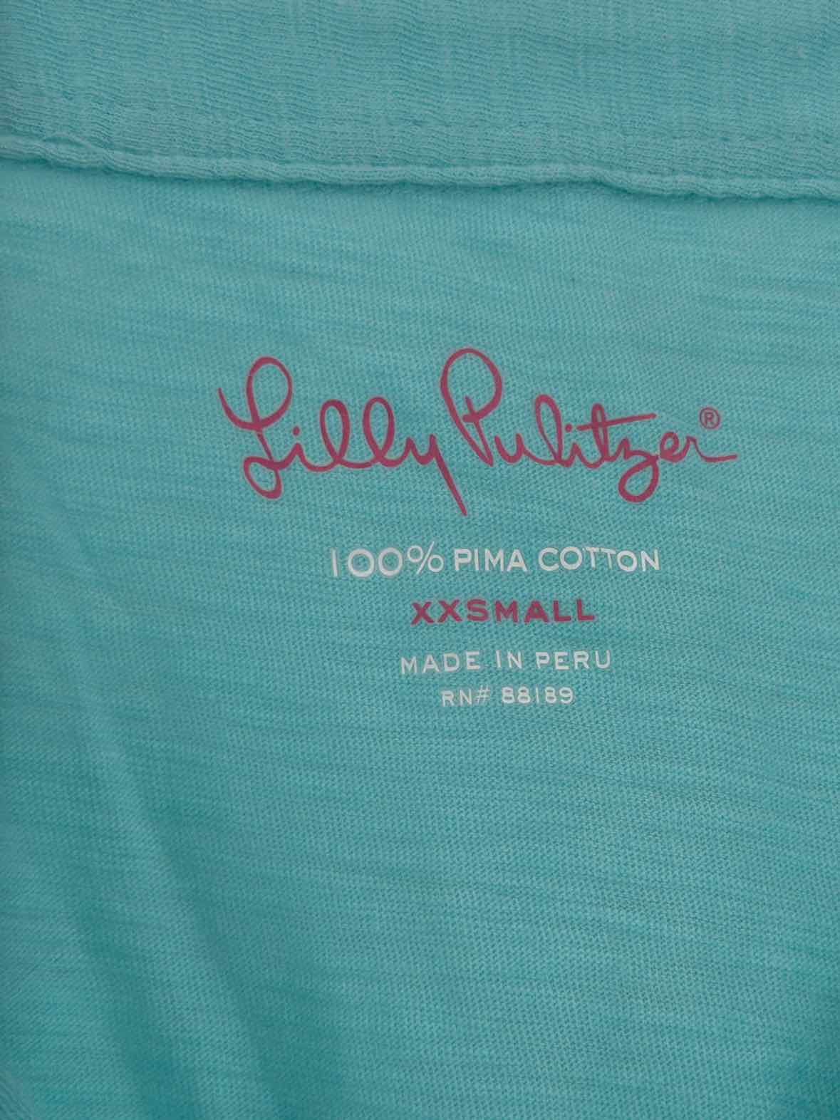 Pre-Owned Lilly Pulitzer Blue Size XXS Tank Top | True Fashionistas.