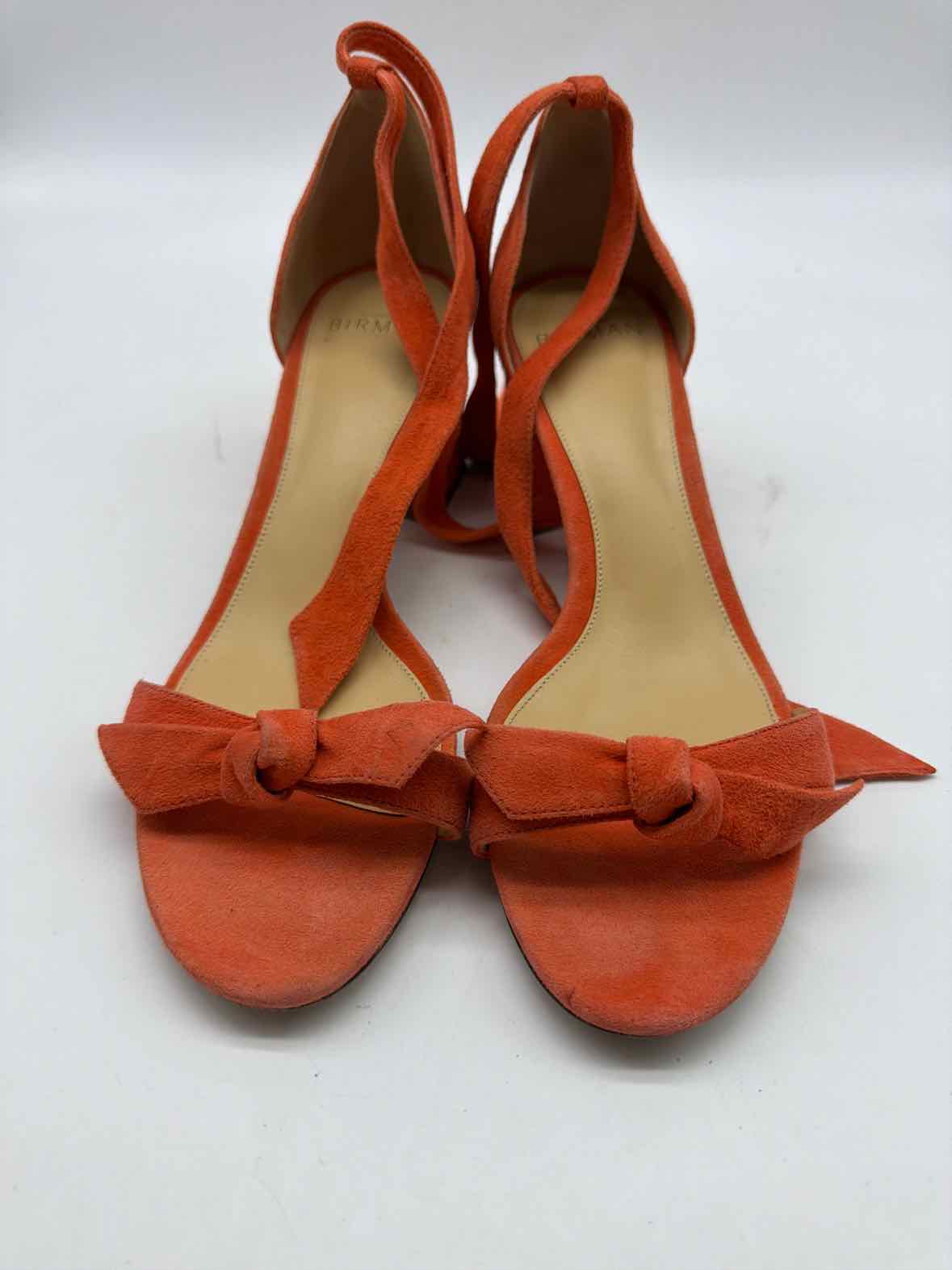Pre-Owned Alexander Bernard Orange Size 38 Block Heels | True Fashionistas.