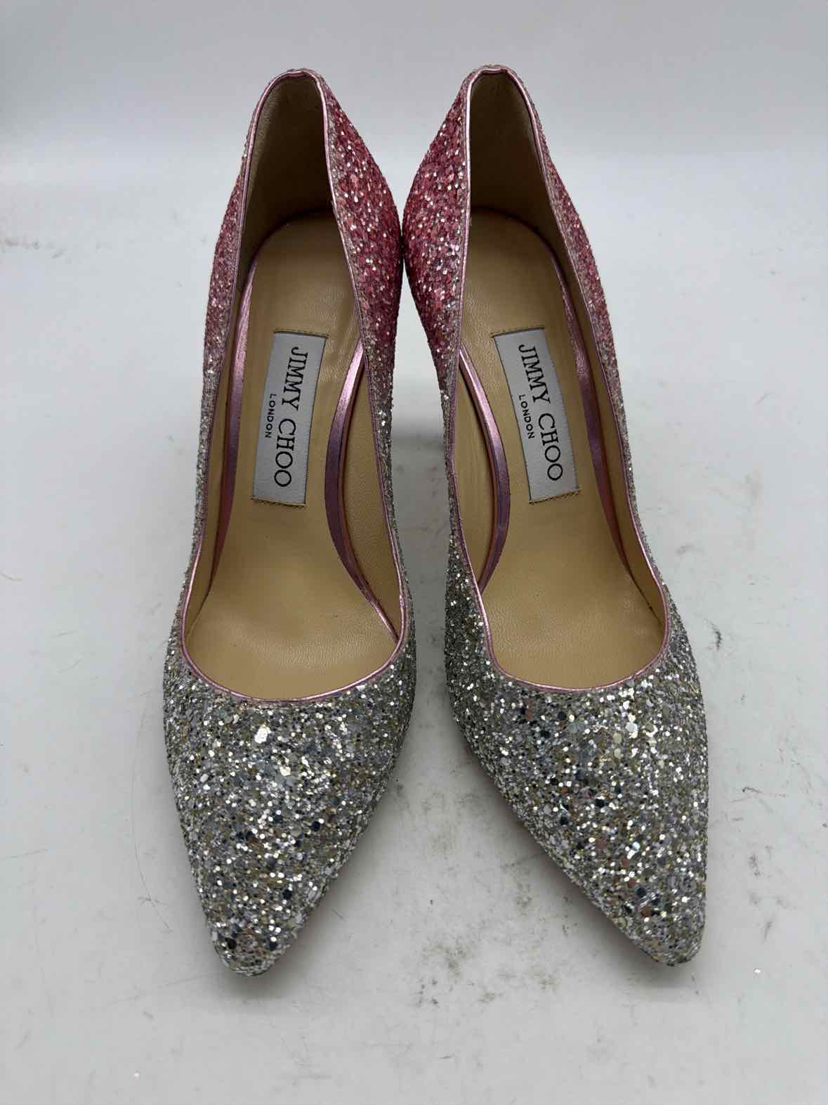 Pre-Owned Jimmy Choo Pink Size 6.5 Pump Heels | True Fashionistas.