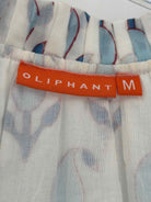 Pre-Owned Oliphant White Size Medium Short Long Sleeve Dress | True Fashionistas.