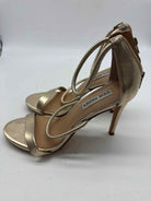 Pre-Owned Steve Madden Gold Size 8 Strappy Heels | True Fashionistas.