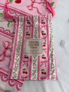 Simply Southern Pink Bow and Cherry Quick Dry Sand Free Towel | True Fashionistas.