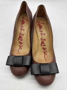 Pre-Owned Lanvin Brown Size 12 Block Heels | True Fashionistas.