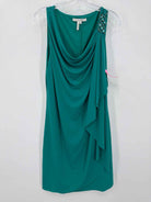 Pre-Owned Max & Cleo Green Size Medium Short Sleeveless Dress | True Fashionistas.