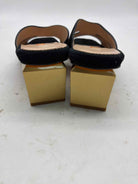 Pre-Owned D. Lacquaniti Black Size 7 Mule Heels | True Fashionistas.