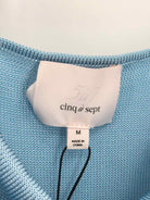 Pre-Owned Cinq a Sept Blue Size Medium Knit Tank Top | True Fashionistas.