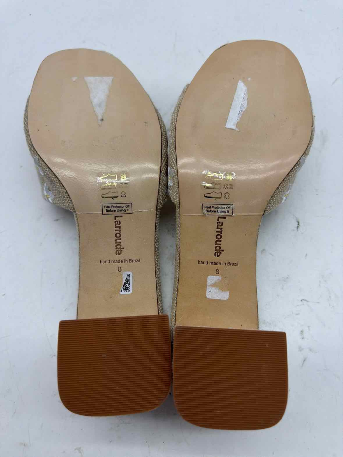 Pre-Owned Larroude Tan Size 8 Mule Heels | True Fashionistas.