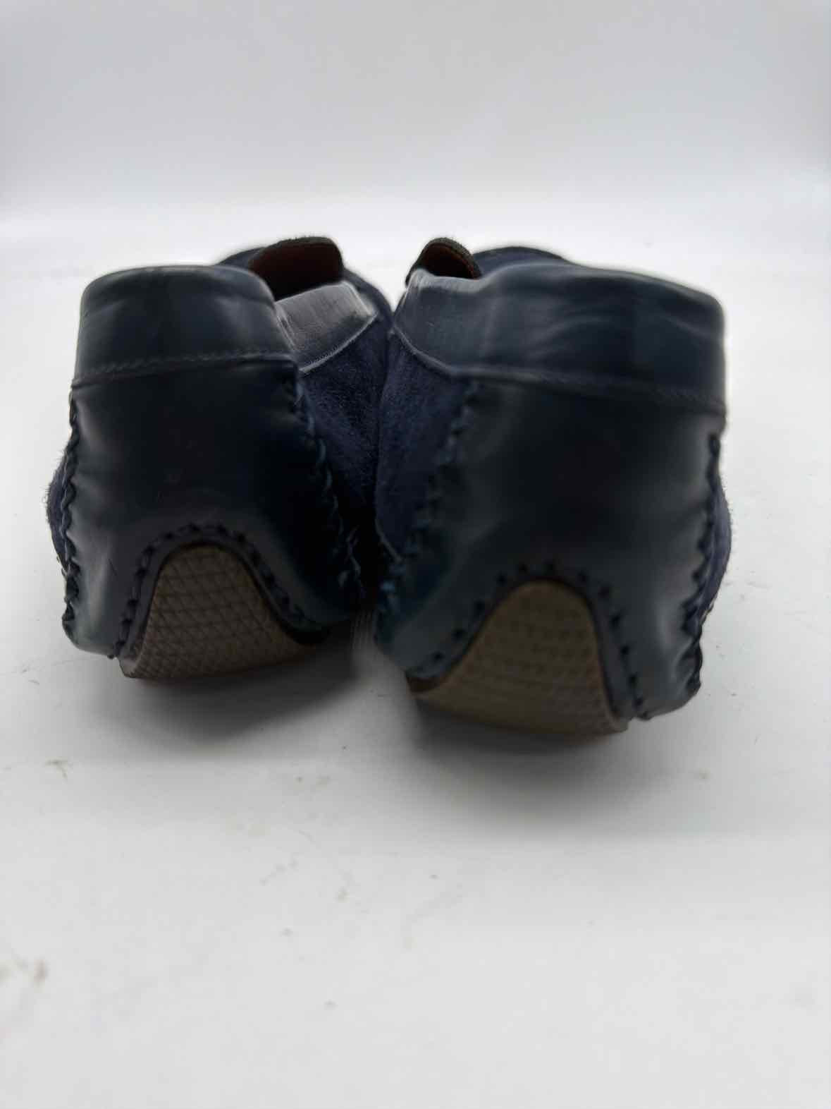 Pre-Owned Moreschi Navy 8.5 Slip On Men's Dress Shoes | True Fashionistas.