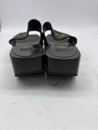 Pre-Owned Fendi Black Size 11 Wood Mule Sandals | True Fashionistas.