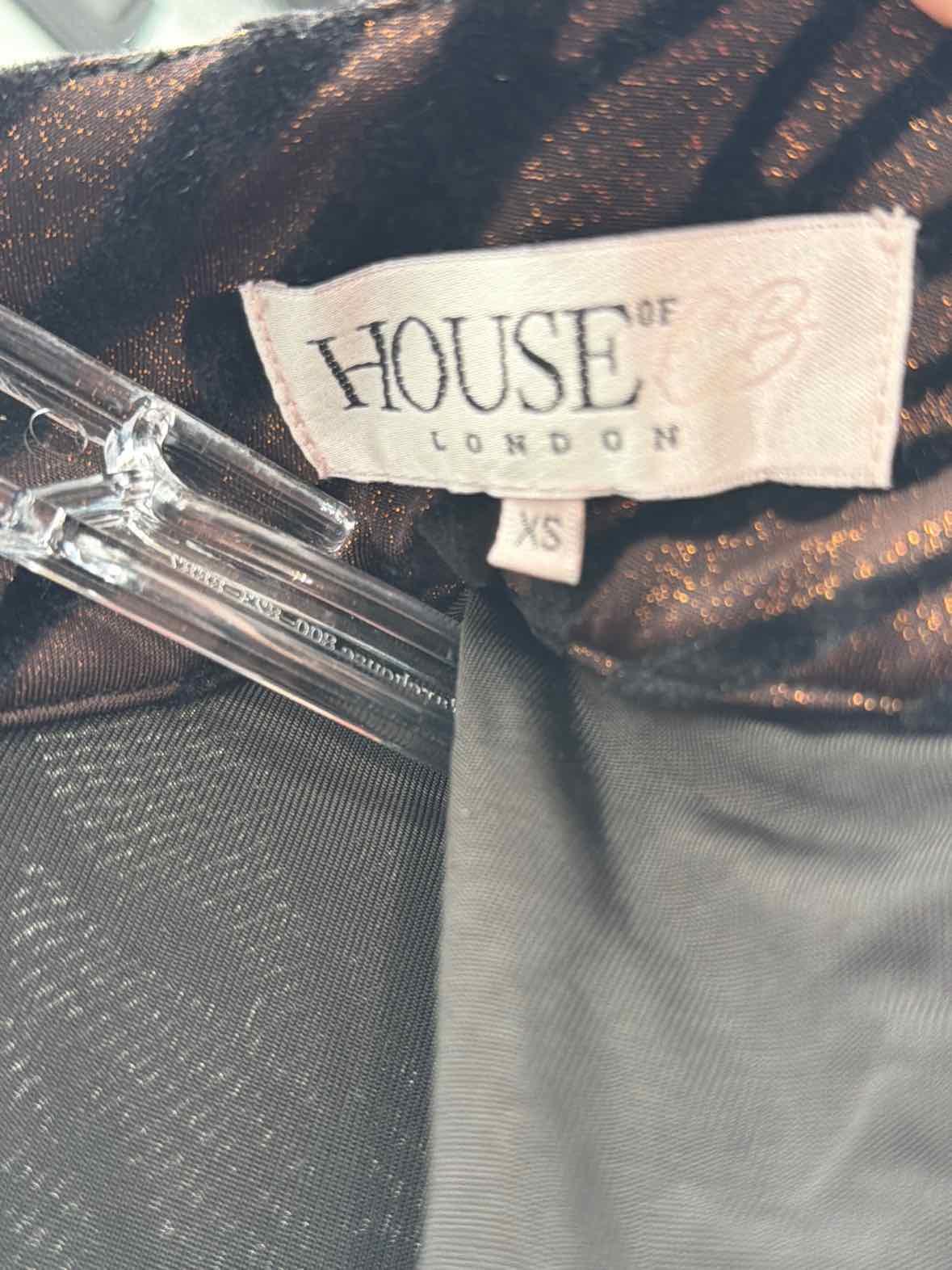 Pre-Owned House of London Brown Size XS Short Long Sleeve Dress | True Fashionistas.