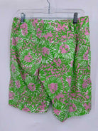 Pre-Owned Lilly Pulitzer Green Size 4 Chipper Printed Shorts | True Fashionistas.