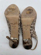 Pre-Owned Jimmy Choo Tan Size 39 Slingback Heels | True Fashionistas.