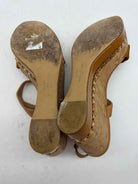 Pre-Owned Salvatore Ferragamo Tan Size 9.5 Platform Heels | True Fashionistas.