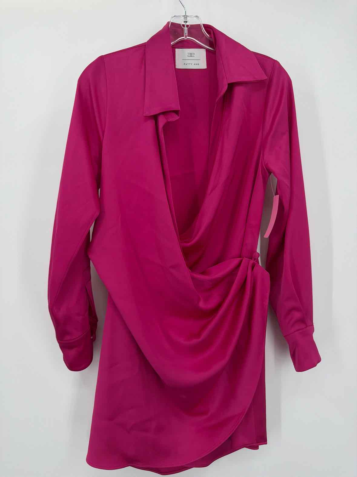 Pre-Owned Patty Ang Pink Size XS Short Long Sleeve Dress | True Fashionistas.