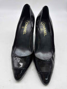 Pre-Owned Chanel Black Size 39 Patent Leather Pump Heels | True Fashionistas.