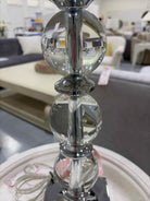 Glass And Chrome Table Lamp | True Fashionistas.